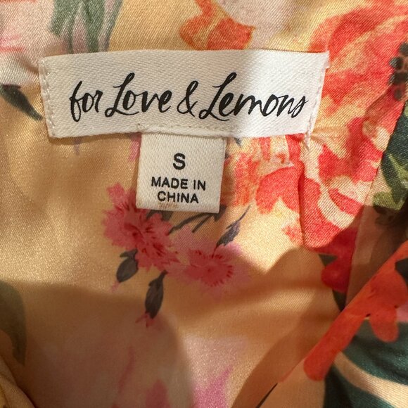 For Love & Lemons Floral Bodysuit - Size Small - Picture 3 of 4